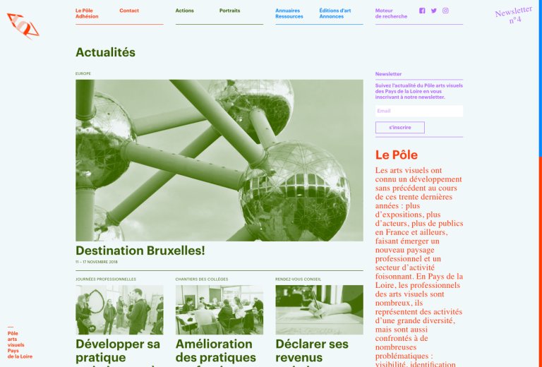 Pôle arts visuels Pays de la Loire (website)